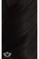 Brown Black - Deluxe 20" Silk Seamless Clip In Human Hair Extensions 200g